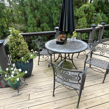 BEFORE - Deck Build Using Pressure Treated Pine with Timbertech Deck Lighting