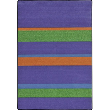 Joy Carpet Straight and Narrow Rug, Violet 10'9"x13'2"