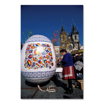 "Decorated Egg" by Robert Harding Picture Library, Canvas Art, 30"x47"