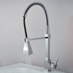 Single Handle Chrome Centerset Kitchen Tap T0748 - Kitchen Faucets