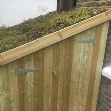 Bespoke Slot-in shed with living green roof