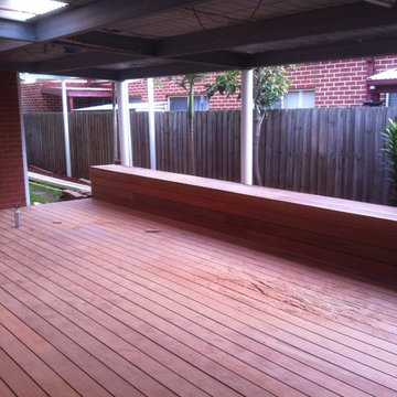 Transformation from concrete to merbau decking in Berwick