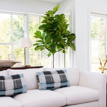 Clean,  modern living room