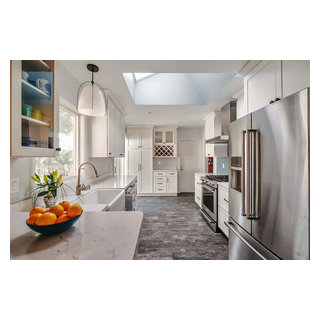 White & Blue Kitchen - Transitional - Kitchen - San Francisco - by Art ...