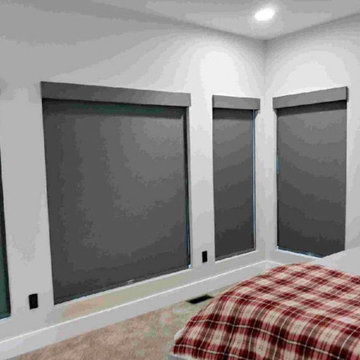 Blackout Bedroom Blinds with Side-Channels