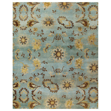 Weave & Wander Amzad Hand Knotted Wool Rug, 5'6"x8'6"