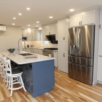 Jarrettsville Kitchen with Hidden Pantry & Blue Island