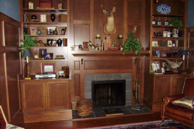 Inspiration for a timeless living room remodel in Other