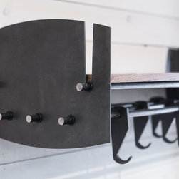 The Hub Shelf - Pickled & Oiled - Display And Wall Shelves 