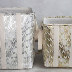 Metallic Print Storage Bins - Products