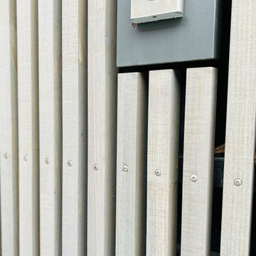 Holzfassade aus Weißtanne