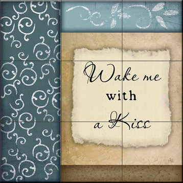 Tile Mural, Wake Me With A Kiss by Jennifer Pugh