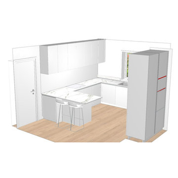 Cuisine blanche 3D
