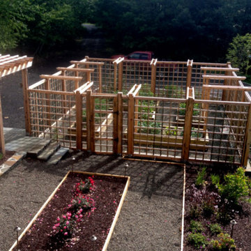 Pergola, Stonework & Garden