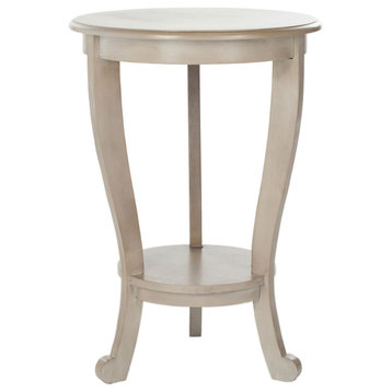 Howell Pedestal Side Table Vintage Gray