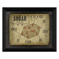 The Artwork Factory - Sugar Molecule Framed Artwork - Prints And Posters