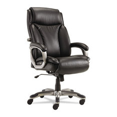 Alera Veon Series Executive High-Back Leather Chair, W/Coil Spring Cushioning