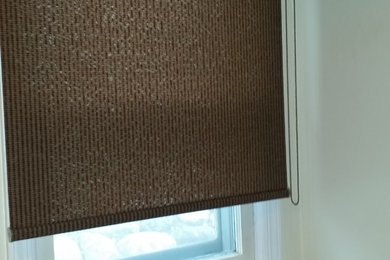 Woven Textured Cassette Roller Shade for Bathroom