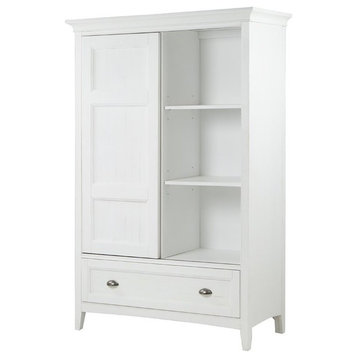 Magnussen Heron Cove Relaxed Traditional Soft White Sliding Door Chest