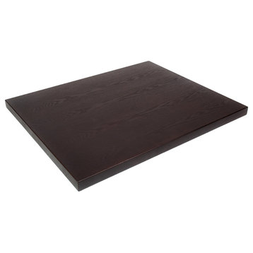 Dark Walnut Ash Wood Veneer Table Top 30"x48" (Set of 2)