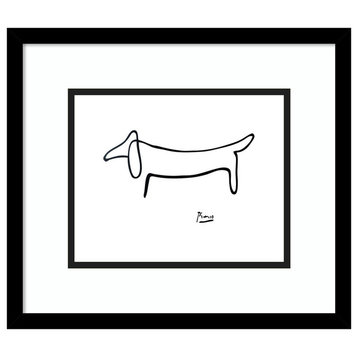 Framed Wall Art Print Le Chien (The Dog) by Pablo Picasso 16x14