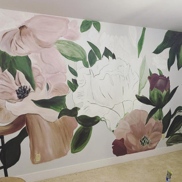 Decorative Floral Mural