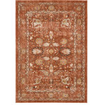Unique Loom - Unique Loom Brick Red Osterbro Oslo 7' 0 x 10' 0 Area Rug - The Oslo Collection is the perfect choice for anyone looking for rich, eye-catching patterns for their home. Enhance your space with lovely teals, reds, creams, and blues paired with traditional, vintage, and tribal motifs. This Oslo rug is just the right addition to your home's decor.