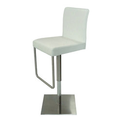 Sydney Swivel Hydraulic Stool | White - Bar Stools And Counter Stools