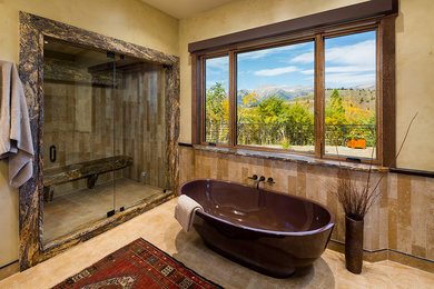 Inspiration for a transitional bathroom remodel in Denver