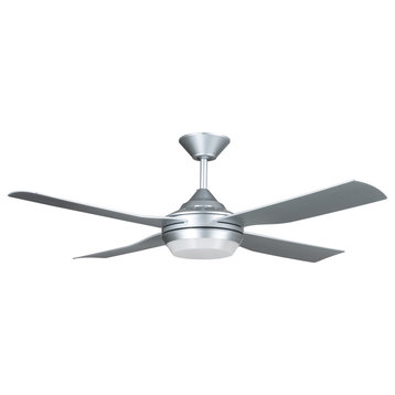 Lucci Air Moonah Silver 52-inch LED Light with Remote Control Ceiling Fan
