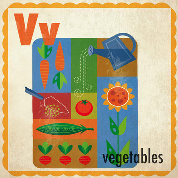"Vegetables" Painting Print on Canvas by Curtis