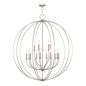Milania Chandelier Antique Brass Transitional Flush Mount
