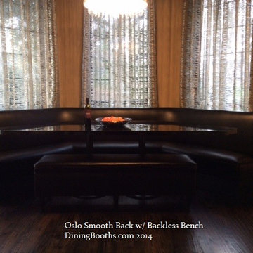Smooth Back Booth w/ Backless Bench