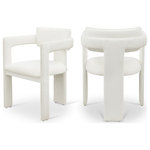 Meridian Furniture - Brenda Upholstered Dining Chair, Cream, Chenille Fabric, Set of 2 - Indulge in the allure of the Cream Chenille Fabric Brenda Dining Chair by Meridian Furniture. Its captivating design and luxurious finish elevate any space with effortless elegance. Crafted with precision and durability in mind, this stunning piece becomes the focal point of gatherings, fostering moments of connection and warmth. Embrace sophistication and style with the Brenda Dining Chair, a testament to exquisite taste and timeless beauty.