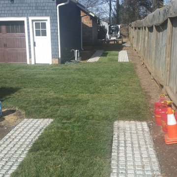 Drivable Grass Permeable Pavers Before & After