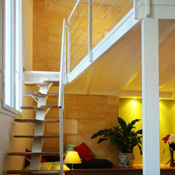 Couleur et espace...signature d'un appartement en centre historique de Bordeaux