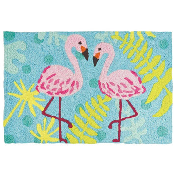 JellyBean Accent Rug Flamingo Friends
