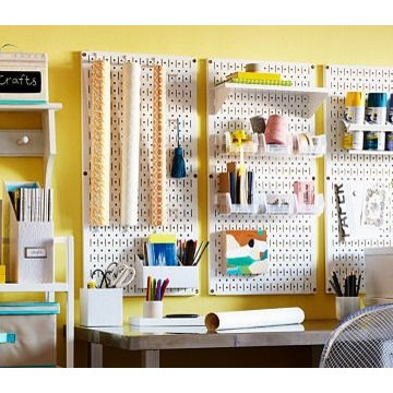 Get Crafty on OneKingsLane.com with Wall Control's metal pegboard craft organiza