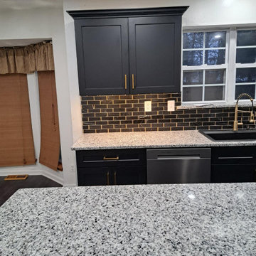 Modern Black Kitchen Remodel in South New Jersey