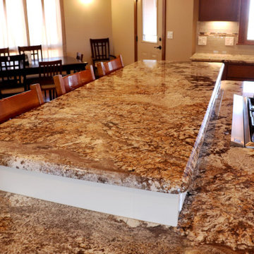 Unique Farmhouse Kitchen- Terra Nova and White Jaguar