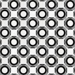 Grey X & O Cement Tile - Wall And Floor Tile
