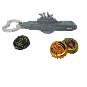 Nautilus Submarine Cast Iron Bottle Opener: Set of Two