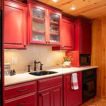 Modern Log Cabin Basement Remodel in Ann Arbor, Michigan