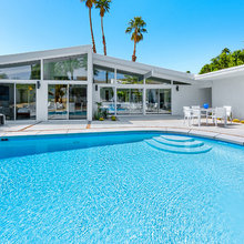 Mid Century Modern Landscape with Pool