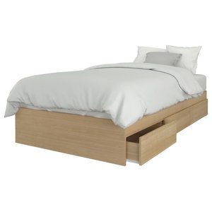 Twin Mate S Platform Storage Bed With 3 Drawer Transitional Kids Beds By Hedgeapple Houzz