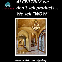At CEILTRIM we don't sell products... we sell "WOW!" - Products
