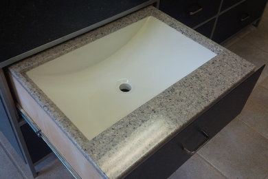 Vanity tops with Wave Integrated sink