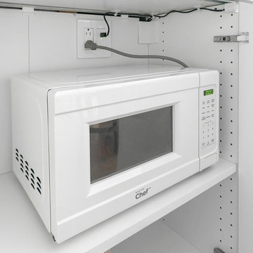 Natalie’s Hidden Microwave Appliance Garage with Safety Interlock Outlet