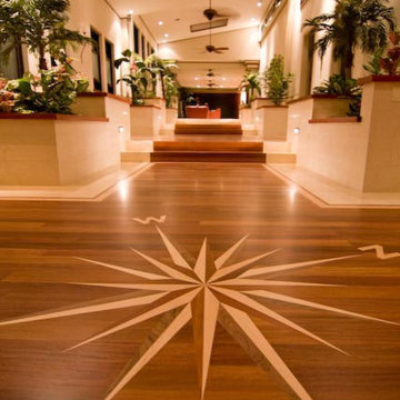 Entryway Compass Detail