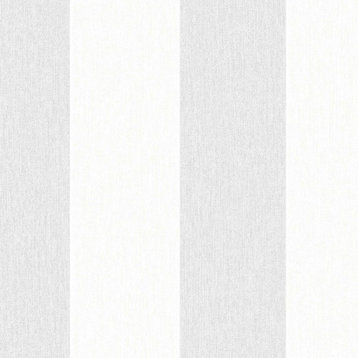 Calico Stripe Grey Wallpaper, 20x396